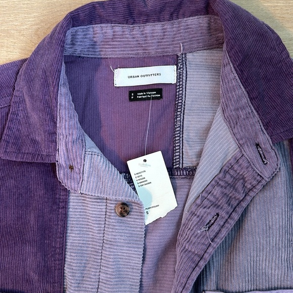 Urban Outfitters Purple Colour-Blocked Button Down Shirt - Picture 2 of 7